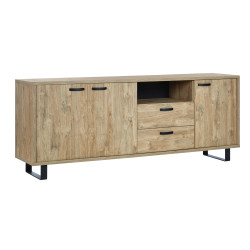 Buffet/bahut style industriel 220 cm Virgile