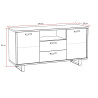 Buffet/bahut style industriel 170 cm Virgile