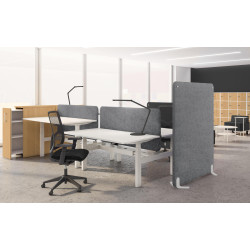 Bureau bench 2 personnes électrique avec trappe Soft Closing Dynamics