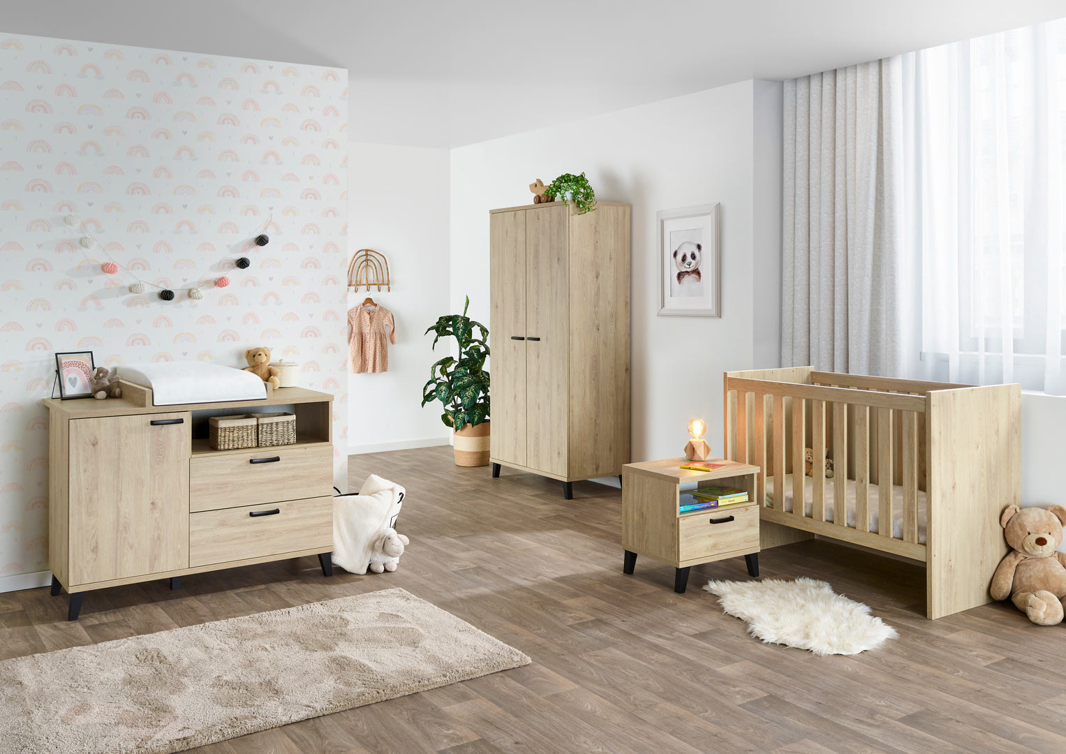 Armoire enfant contemporaine 150 cm Eloise