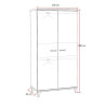 Armoire enfant contemporaine 100 cm Eloise