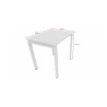 Bureau individuel fixe profondeur 60 cm Producteo