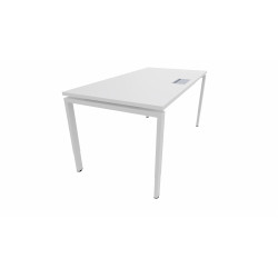 Bureau individuel réglable 160 cm avec trappe passe-câbles Producteo