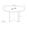 Table de réunion ronde Ø 130 cm Benoit