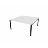 Bureau bench 2 personnes avec encoche Producteo