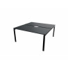 Bureau bench 2 personnes avec encoche Producteo