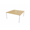 Bureau bench 2 personnes avec encoche Producteo