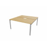 Bureau bench 2 personnes avec encoche Producteo