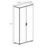 Armoire de bureau largeur 100 cm Benoit