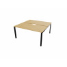 Bureau bench 2 personnes avec encoche Activity