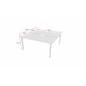 Bureau bench 2 personnes avec encoche Activity