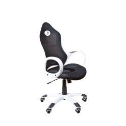 Fauteuil de bureau design noir et blanc Yak