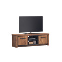 Meuble TV style industriel 150 cm acacia/noir Winston