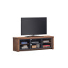 Meuble TV style industriel 150 cm acacia/noir Winston