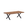 Table basse style industriel acacia/noir Winston