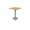 Table mange-debout carrée 80x80 cm Moka