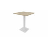 Table mange-debout carrée 80x80 cm Moka