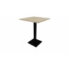 Table mange-debout carrée 80x80 cm Moka