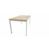 Bureau individuel 160 cm avec trappe passe-câbles Producteo