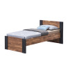 Lit enfant contemporain acacia/noir Marinella