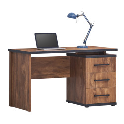 Bureau enfant contemporain acacia/noir Marinella