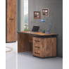 Bureau enfant contemporain acacia/noir Marinella