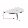 Table d'extension demi-lune pour table modulable Actual