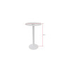 Table mange-debout ronde diamètre 60 cm Moka