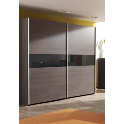 Armoire adulte contemporaine 2 portes chêne bergerac Svelta