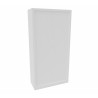 Armoire à rideau haute monobloc 4 tablettes Svenja