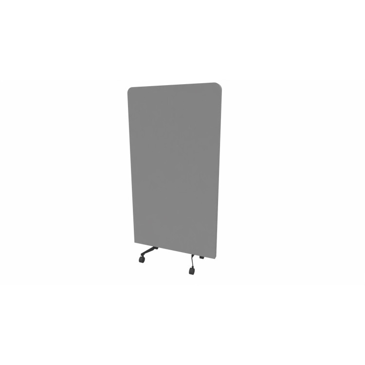 Paroi De Séparation Acoustique HWC-G75 75x60cm Grise - Cloison Bureau Isolation Sonore Et Protection Visuelle