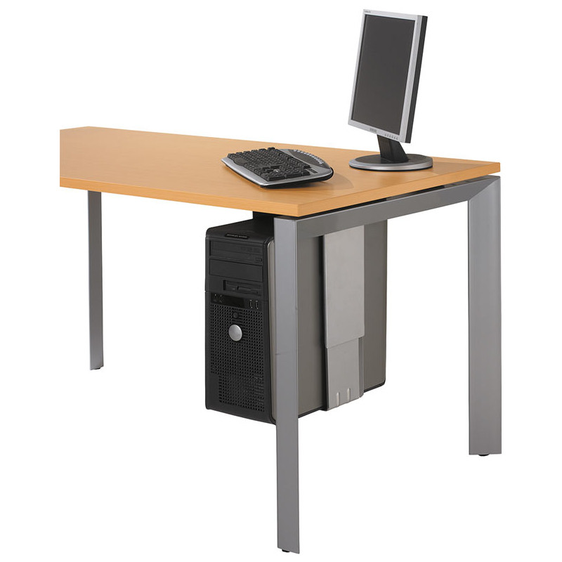 Bureau bench pour 2 personnes face à face Isos, avec séparateur et rangement