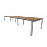 Table de réunion contemporaine carrée 120 cm Zelda