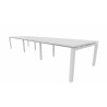 Table de réunion contemporaine carrée 120 cm Zelda