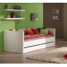 Lit banquette contemporain blanc Elara