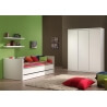 Lit banquette contemporain blanc Elara