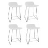 Lot de 4 tabourets pieds métal Cador