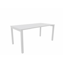 Bureau individuel fixe avec échancrure Skyline