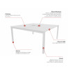 Bureau bench 2 personnes avec Top Access Skyline