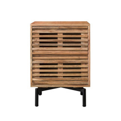 Chevet style industriel en acacia massif naturel Snow