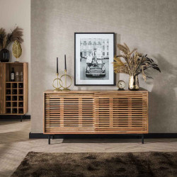 Buffet/bahut style industriel en acacia massif naturel Snow