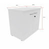 Armoire de rangement largeur 80 cm Archiva