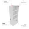 Armoire combinée de rangement largeur 80 cm Archiva