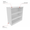 Etagère de rangement ouverte largeur 100 cm Archiva