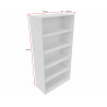 Etagère de rangement ouverte largeur 100 cm Archiva