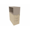 Caisson de rangement hauteur bureau avec Top Box Cosito