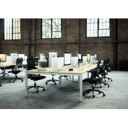 Bureau bench 2 personnes avec Top Access Skyline