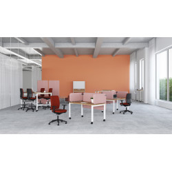 Panneau de séparation de bureau acoustique en tissu punaisable Moody