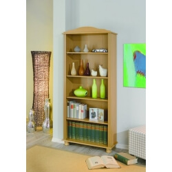 Etagère contemporaine 5 niveaux en pin massif coloris Sahara Parvi