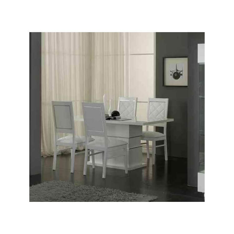 Chaise de salle à manger blanche (lot de 2) Bianca